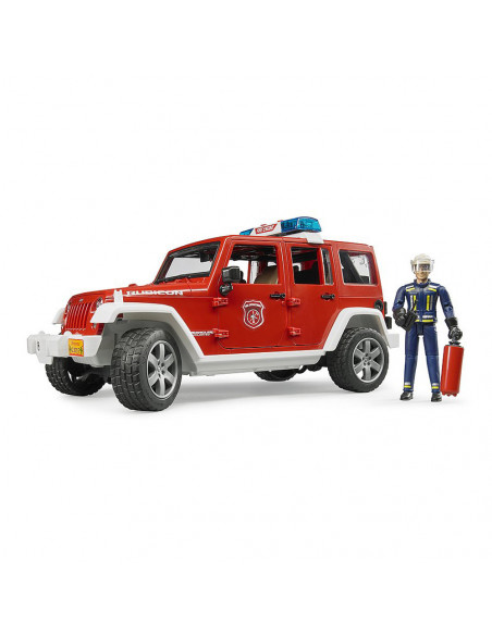BRUDER - JEEP WRANGLER UNLIMITED RUBICON DE POMPIERI CU