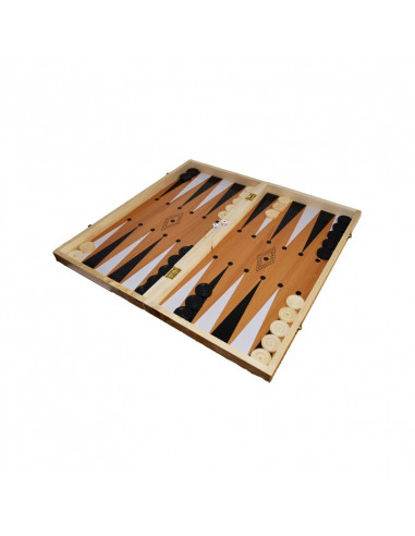 Joc 3 in 1: Sah, table, dame! Cutie lemn, 47x25cm,ROB-A4832