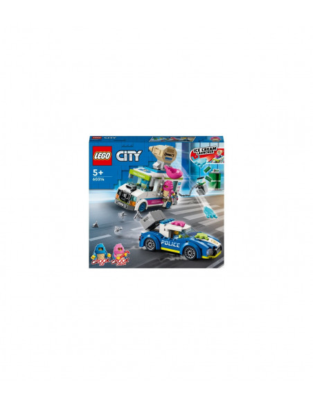 Lego City Politia In Urmarirea Furgonetei Cu Inghetata