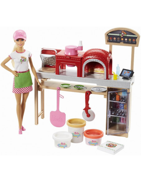 Set Pizzerie Barbie Cu Papusa,MTFHR09