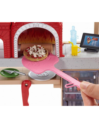 Set Pizzerie Barbie Cu Papusa,MTFHR09