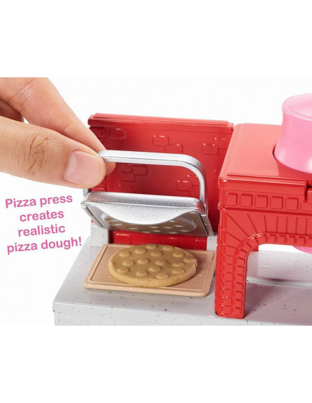 Set Pizzerie Barbie Cu Papusa,MTFHR09