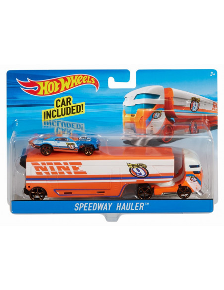 Set Camion Si Masina Sport Hot Wheels Speedway
