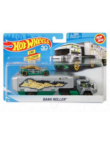 Hot Wheels Set Camion Si Masina Bank Roller,MTBDW51_FKW87