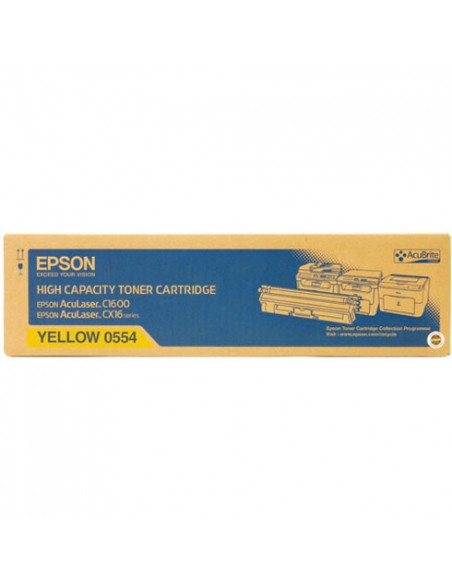 Cartus Toner Original Epson C13S050554 Yellow, 2700