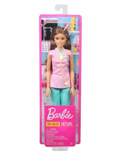 Papusa Barbie Asistenta Medicala,MTFWK89_GHW34