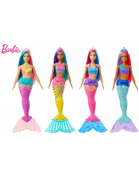 Barbie Papusa Sirena Colier Si Coronita Roz,MTGJK07_GJK10