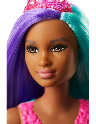 Barbie Papusa Sirena Colier Si Coronita Roz,MTGJK07_GJK10