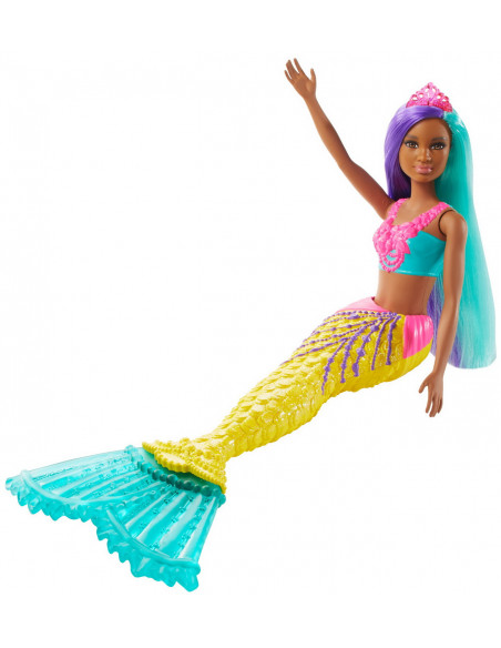 Barbie Papusa Sirena Colier Si Coronita Roz,MTGJK07_GJK10