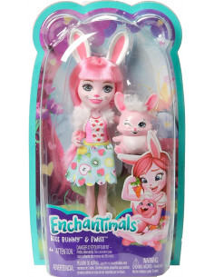 Enchantimals Papusi Cu Animalute Bree Bunny &