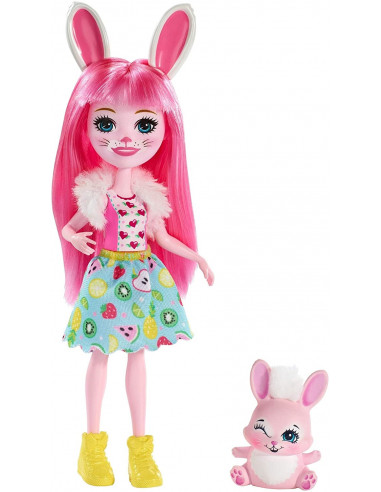 Enchantimals Papusi Cu Animalute Bree Bunny &