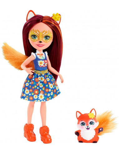 Enchantimals Papusi Cu Animalute Felicity Fox &