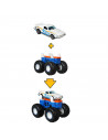 Hot Wheels Monster Truck Cu Masinute Alb Si