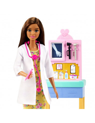 Barbie Cariere Set Cu Papusa Doctor Pediatru