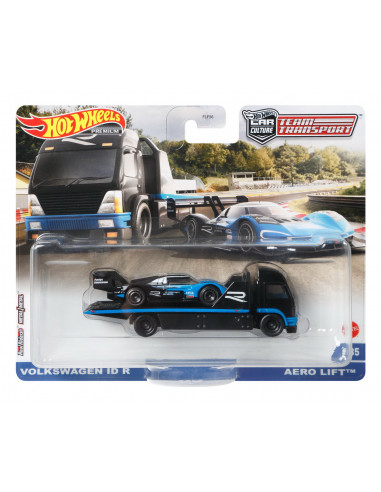 Hot Wheels Transportator Aero Lift Negru Cu Masinuta Volkswagen