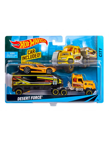 Set Camion Si Masina Sport Hot Wheels Desert Force,MTBDW51_CGC23