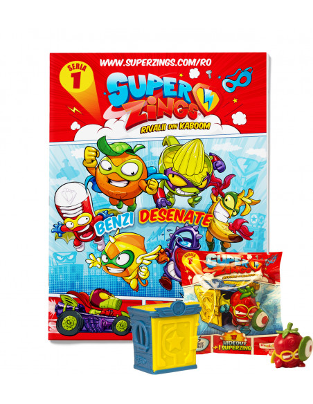 Superzings Seria 1 Pachet Jucarie Si Revista,SZ10502