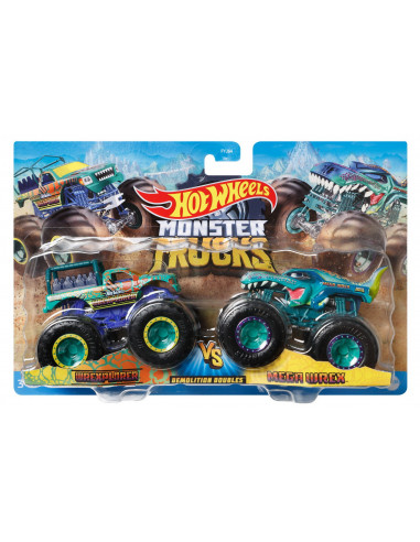 Monster Truck Set 2 Masini Scara 1 La 64 Wrexplorer Si Mega