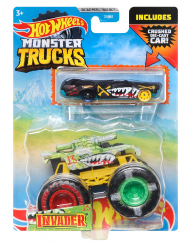 Hot Wheels Monster Truck Si Masinuta Metalica