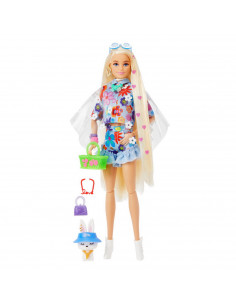 Papusa Barbie Extra Flower Power,MTHDJ45 2