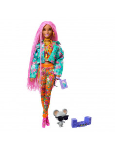 Papusa Barbie Extra Style Codite Impletite,MTGXF09 2