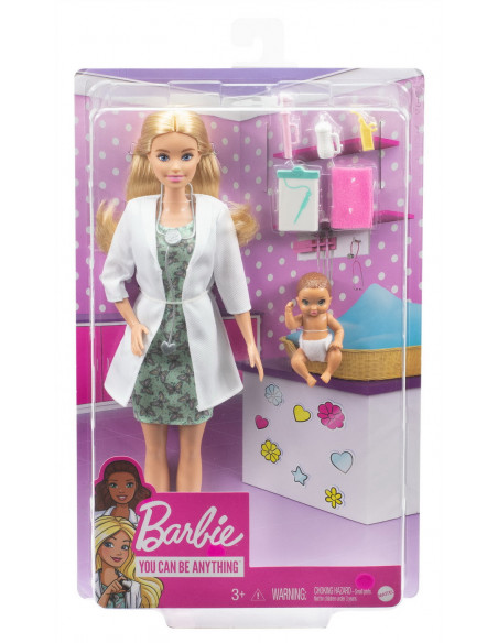 Papusa Barbie Doctor Pediatru,MTGVK03
