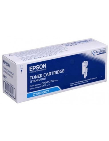 Cartus Toner Original Epson C13S050671 Cyan, 7000