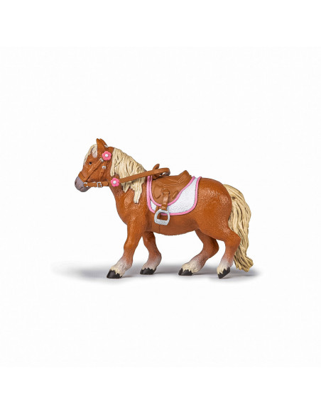 Papo Figurina Ponei Shetland Cu Sa,Papo51559