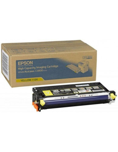 Cartus Toner Original Epson C13S051124 Yellow, 9000
