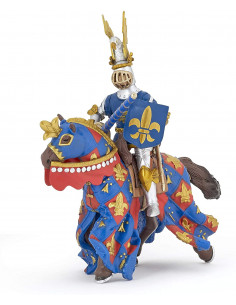 Papo Figurina Cavaler Crin Albastru,Papo39788