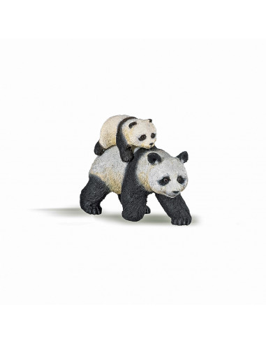 Papo Figurina Ursulet Panda Cu Pui,Papo50071