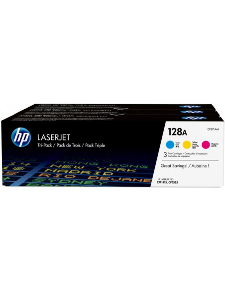CF371AM,Set cartuse toner HP 128A C+M+Y CF371AM