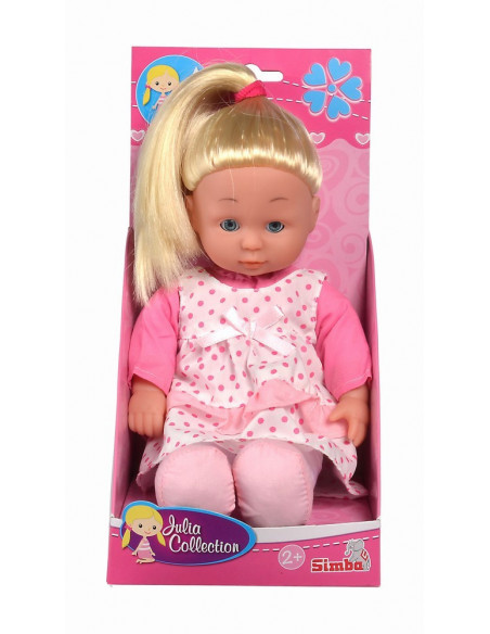 Papusa Soft 30cm Cu Hainute Roz,105010867_ROZ