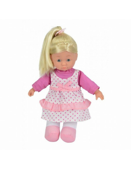 Papusa Soft 30cm Cu Hainute Roz,105010867_ROZ