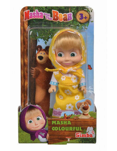 Papusica Masha In Rochita Galbena,109301678_GALBEN