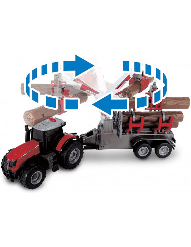 Tractor Cu Remorca Massey Ferguson 8737,203737003