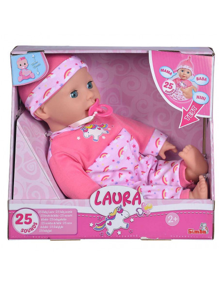 Papusa Bebelus Laura 38cm Cu Sunete,105140060