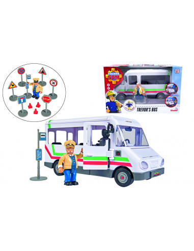 Pompierul Sam Autobuzul Lui Trevor Cu Figurina,109251073038