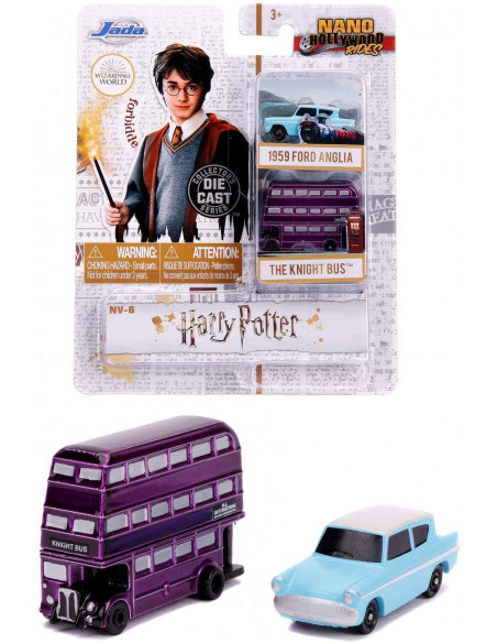 Harry Potter2 Set 2 Masinute The Knight Bus Si Ford Anglia