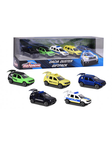 Majorette Set 5 Dacia Duster 7.5cm,212053164SRO