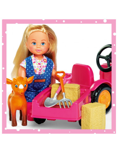 Papusa Evi Love Cu Tractor,105733518