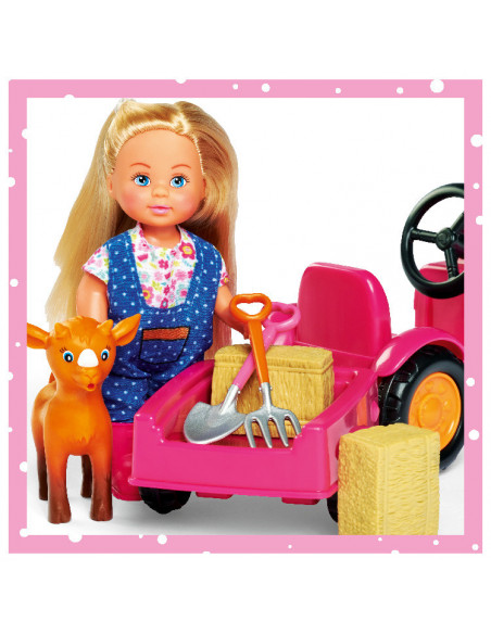 Papusa Evi Love Cu Tractor,105733518