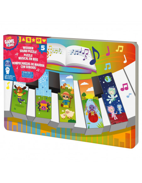 Puzzle Din Lemn In Forma De Pian Cu Sunete,6059753