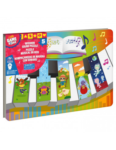Puzzle Din Lemn In Forma De Pian Cu Sunete,6059753