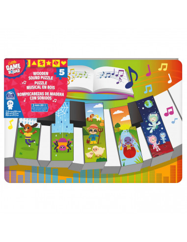 Puzzle Din Lemn In Forma De Pian Cu Sunete,6059753