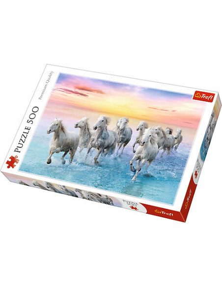 Puzzle Trefl 500 Cai Albi Galopand,37289