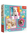 Puzzle Trefl 3in1 Catelusi La Baita,34845