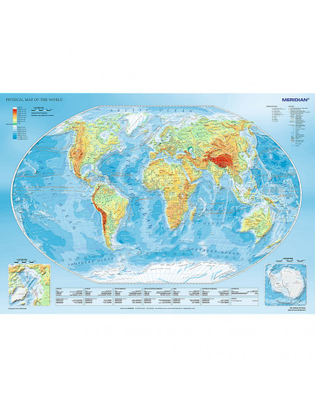 Puzzle Trefl 1000 Harta Fizica A Lumii,10463