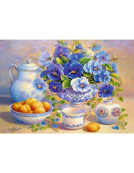 Puzzle Trefl 1000 Buchet Albastru,10466