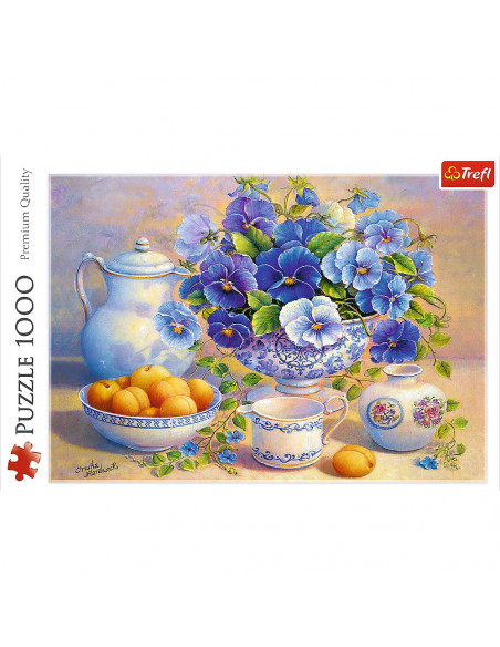 Puzzle Trefl 1000 Buchet Albastru,10466